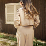 Long Beige Trench